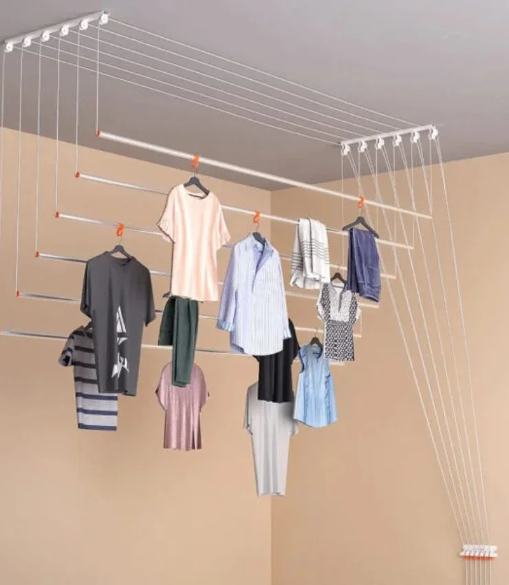 Ceiling cloth drying hanger installation